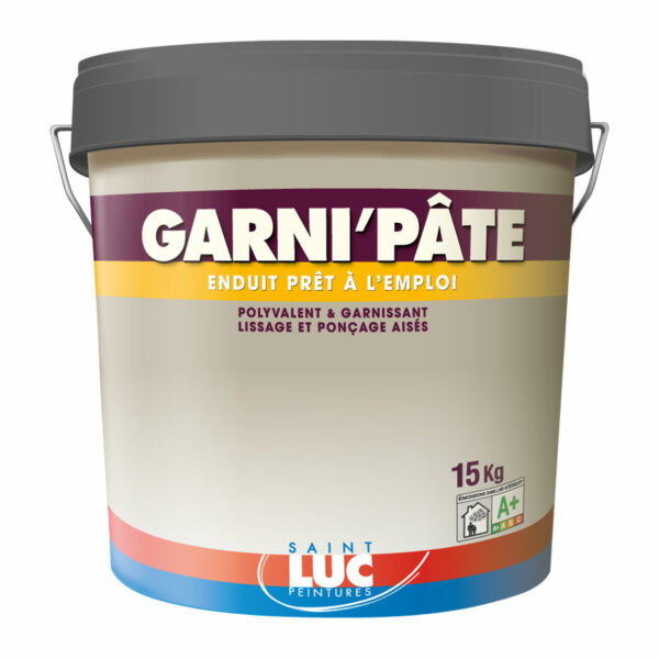 GARNI’PÂTE Enduit garnissant en pâte à usage intérieur Polyvalent pour rénover, garnir et lisser Sans tension