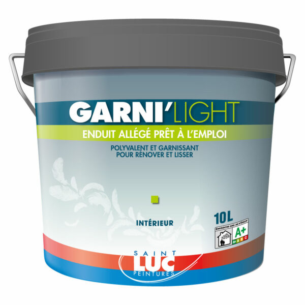GARNI’LIGHT Enduit garnissant allégé en pâte à usage intérieur Polyvalent pour rénover, garnir et lisser Grand confort d’application