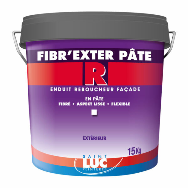 FIBR’EXTER R PÂTE Enduit reboucheur façade en pâte à usage extérieur Fibré - Aspect lisse - Flexible