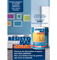 GUIDE RESIST'O MAT COLOR - peintures professionnelles Saint-Luc