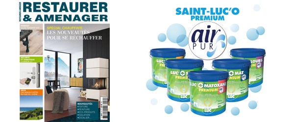 RESTAURER & AMENAGER - SEPT 2018 - SAINT-LUC'O Premium Air Pur